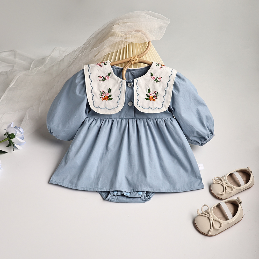 Baby Xl - Spring Baby Clothing Solid Pleated Baby