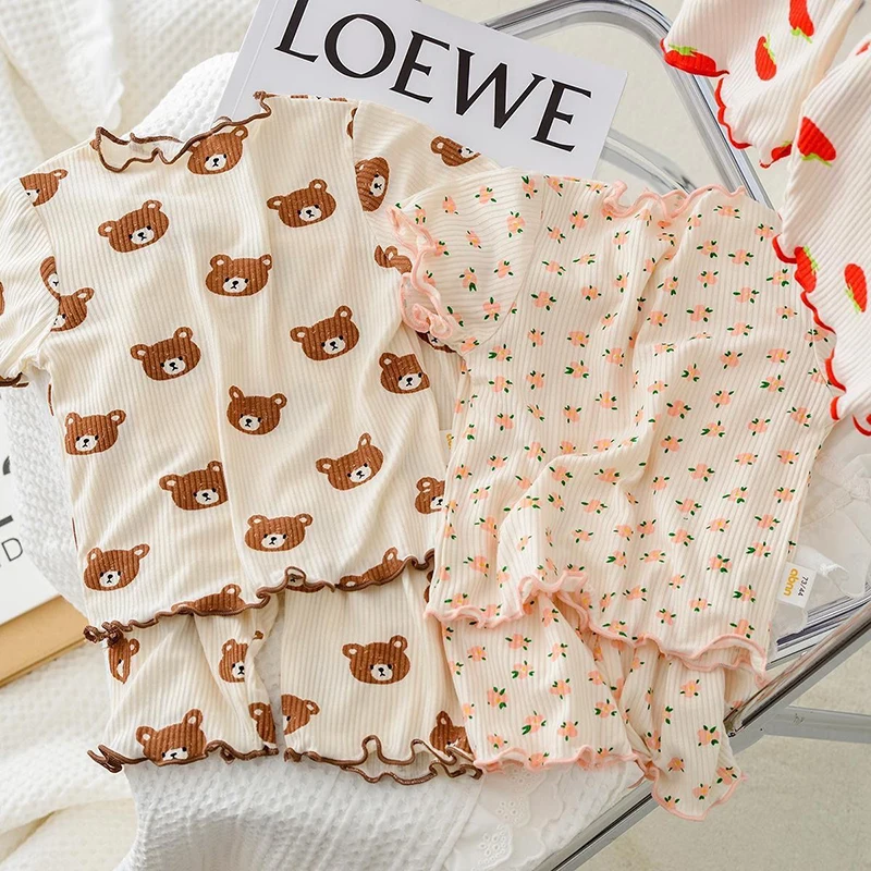 Baby Clothing Bundles - 2026 Summer cotton cartoon casual Pajama