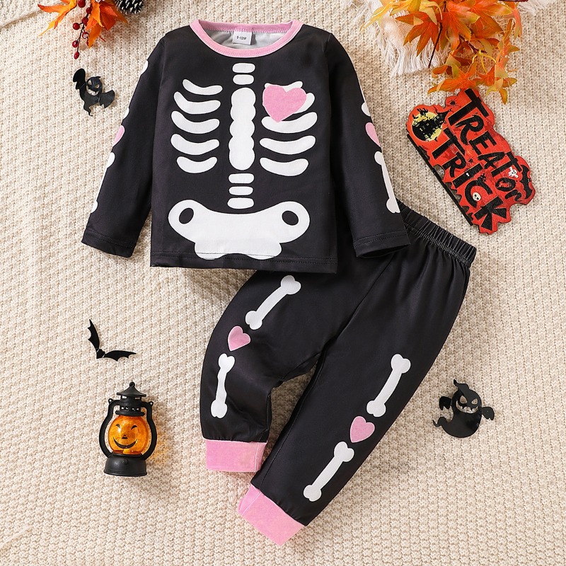 Baby Clothing Bundles - Halloween Kid Baby Clothes Set Cartoon