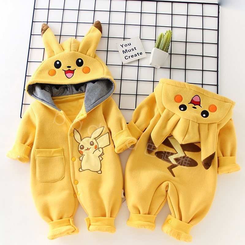 Baby Clothing Winter - Cartoon Pocket Monsters Baby Pyjamsa Newborn