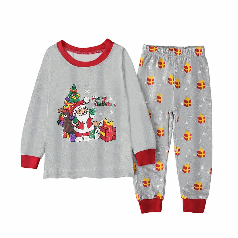 Gray Santa Claus Print Kids Pa - Baby Clothing ulasan dan harga