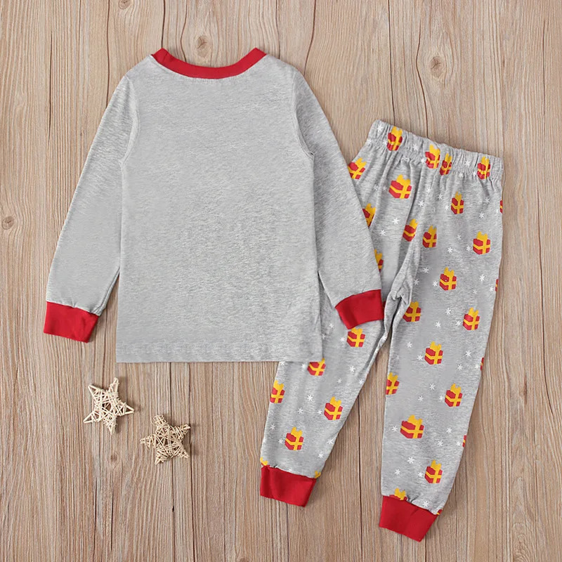 Gray Santa Claus Print Kids Pa - Baby Clothing ulasan dan harga