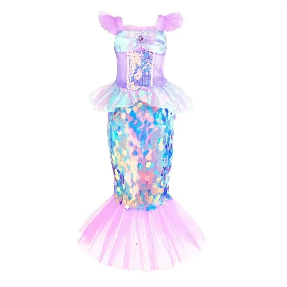 Mermaid Dress Girls Kids Cospl - Baby Clothing Sizes ulasan dan harga