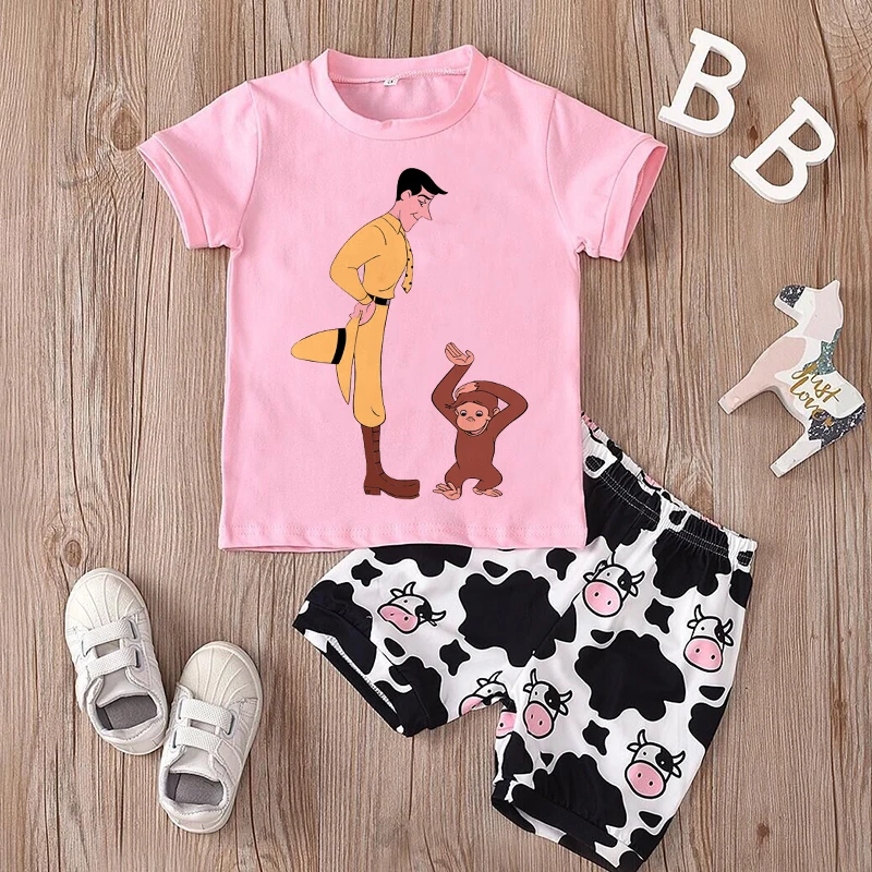 Curious George Cartoon Print T - Baby Clothing Sale ulasan dan harga