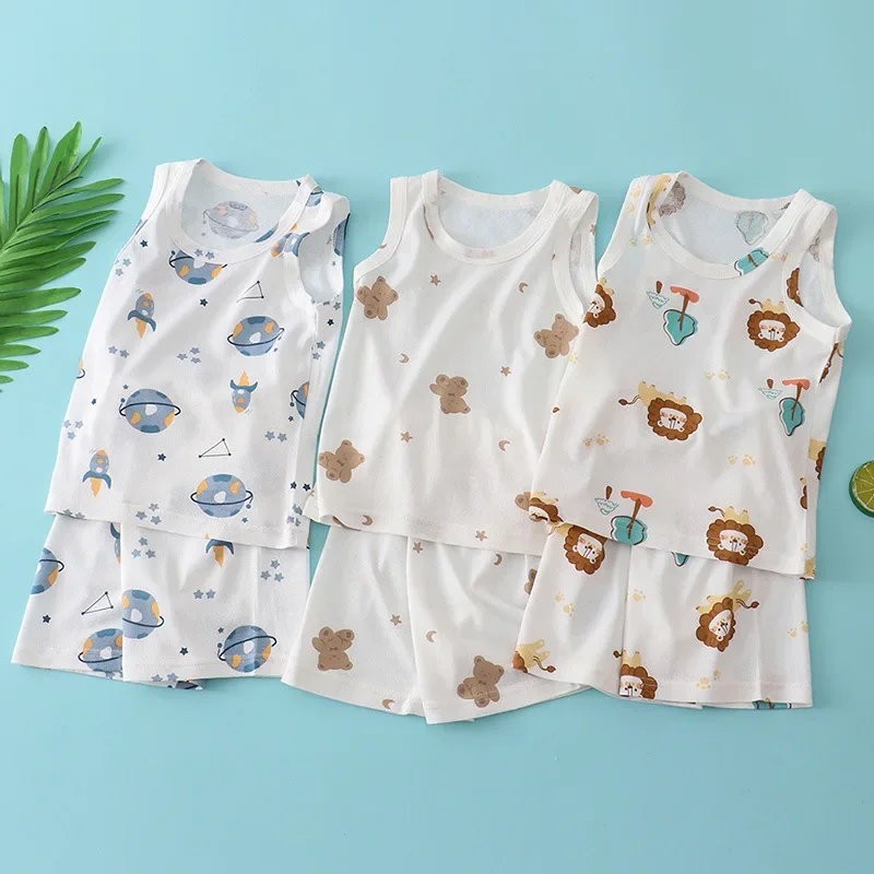 Kids Bamboo Cotton Vest Suit S - Baby Clothing Bundles ulasan dan harga
