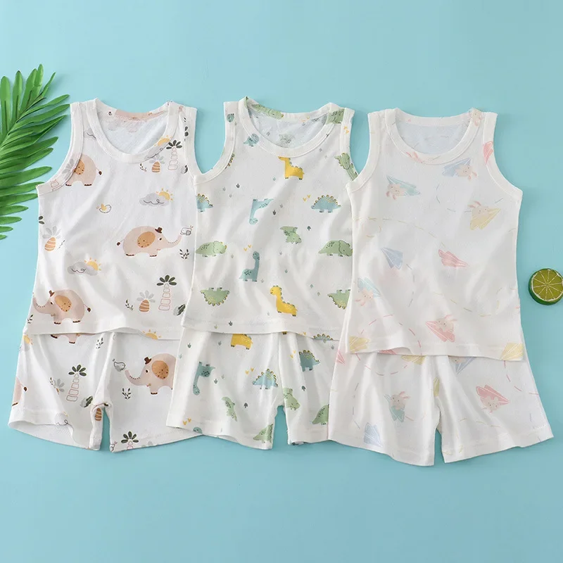 Kids Bamboo Cotton Vest Suit S - Baby Clothing Bundles ulasan dan harga