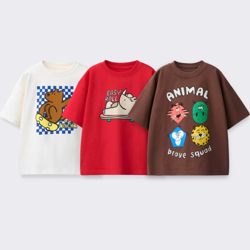 Printed Cartoon T-shirt For Ki - Baby Clothing For Summer ulasan dan harga