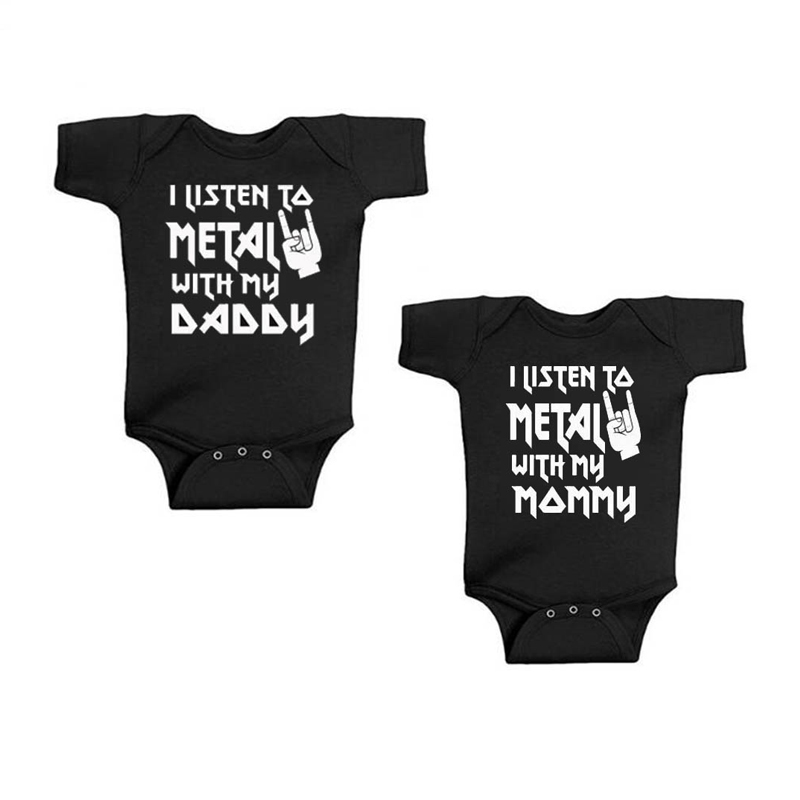 I Listen to Metal with My Dadd - Baby Clothing Outlet ulasan dan harga