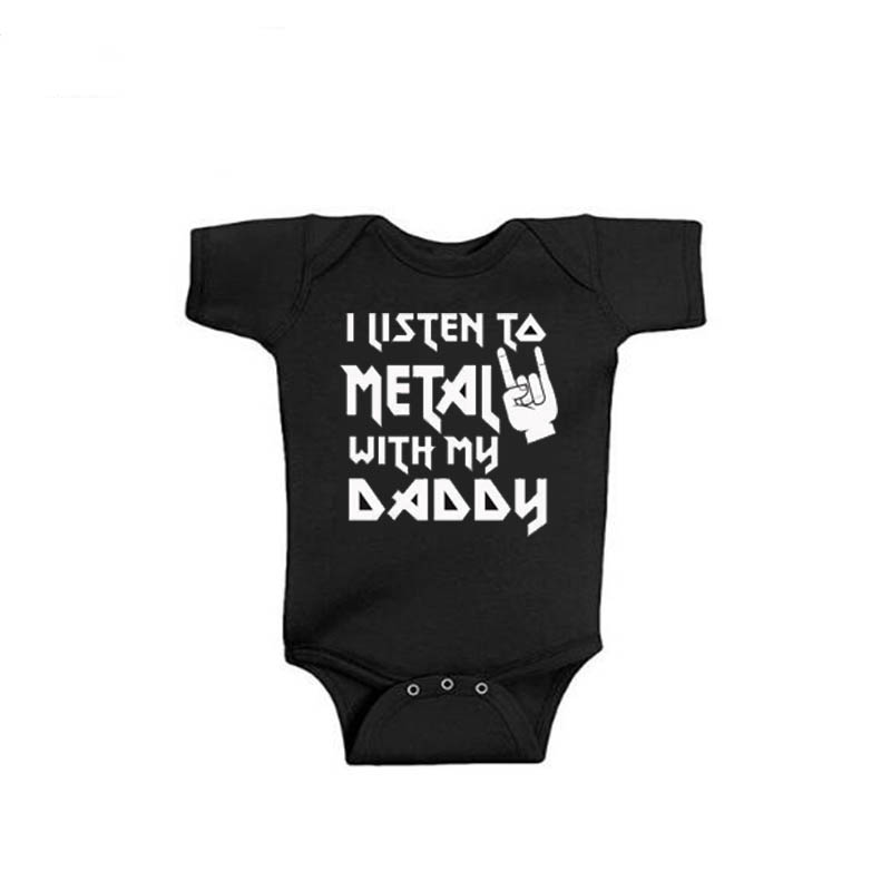 I Listen to Metal with My Dadd - Baby Clothing Outlet ulasan dan harga