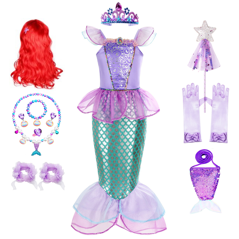 Mermaid Costume For Girls Hall - Baby Clothing Sizes ulasan dan harga