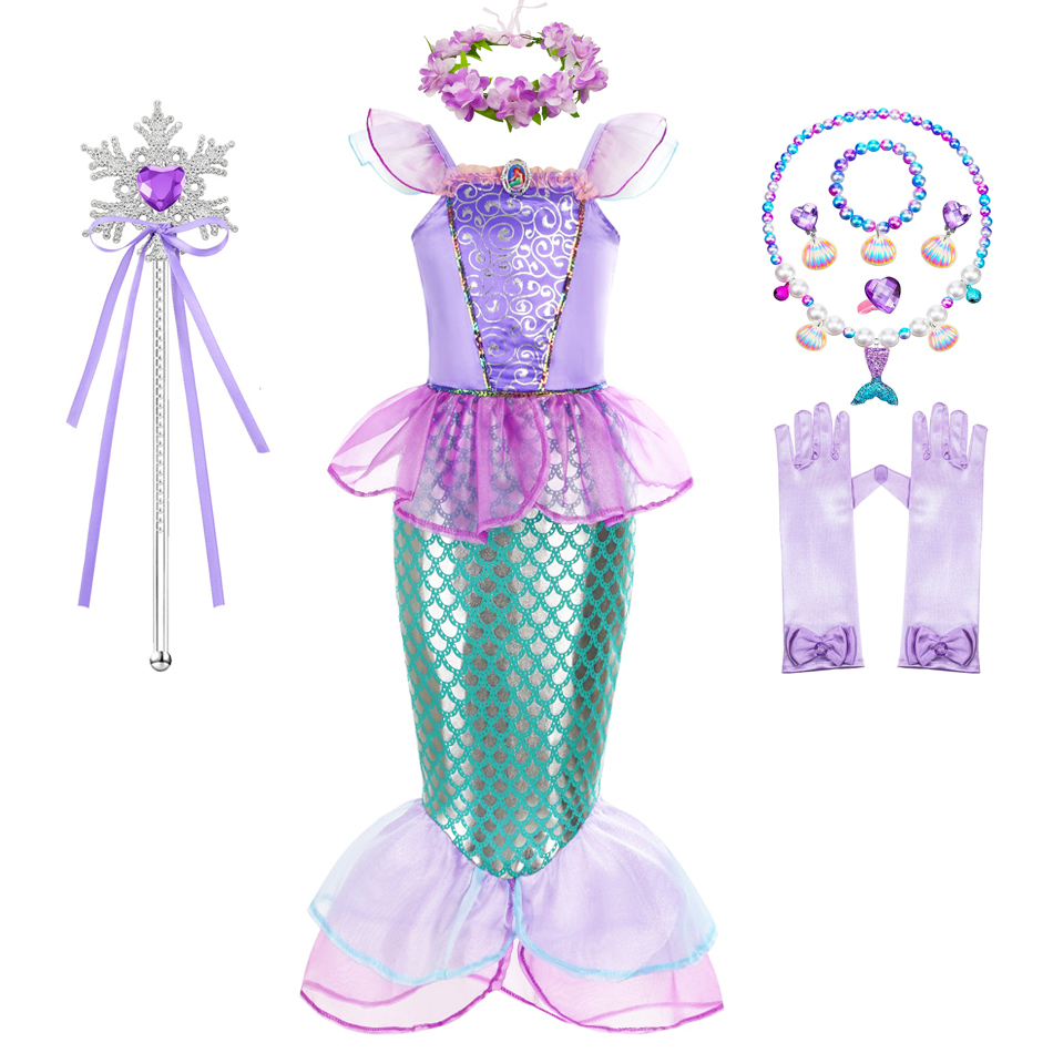Mermaid Costume For Girls Hall - Baby Clothing Sizes ulasan dan harga