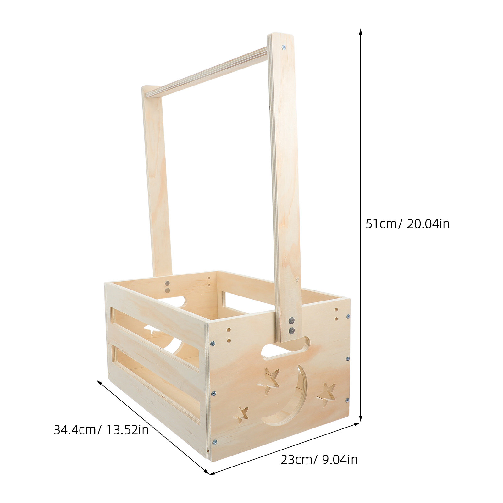 Portable Wood Laundry Hamper B - Baby Clothing Keepsake ulasan dan harga