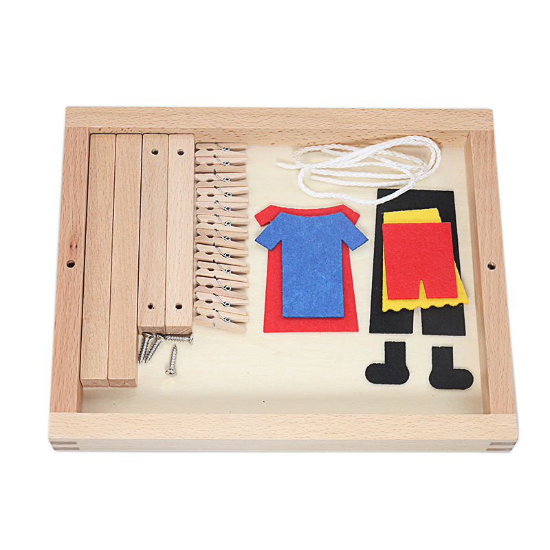 Baby Montessori Wooden DIY Min - Baby Clothing Kit ulasan dan harga